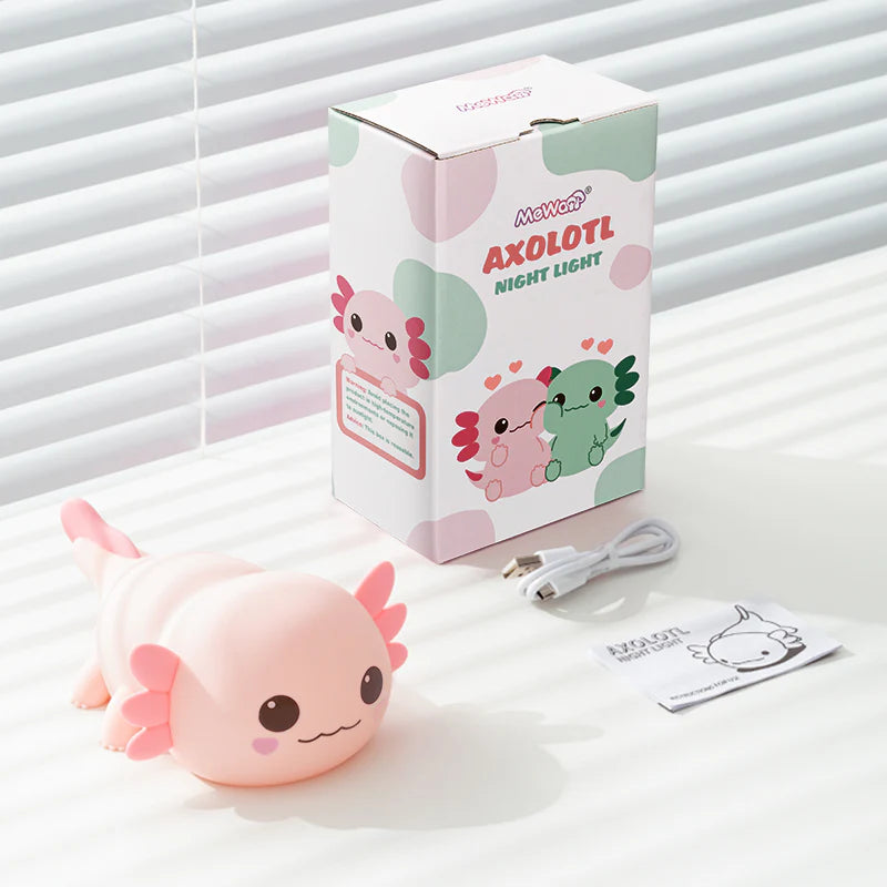MeWaii® 2025 Exclusive Edition Squeezable Silicone Axolotl Nightlight - Ideal Present 🎁