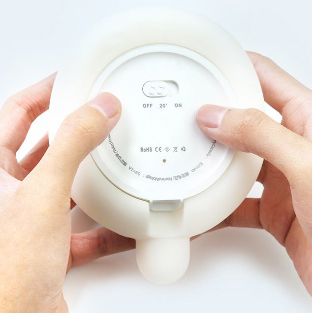 Huggwaii Orange Cat LED Squishy Tap Tap Night Light Lamp