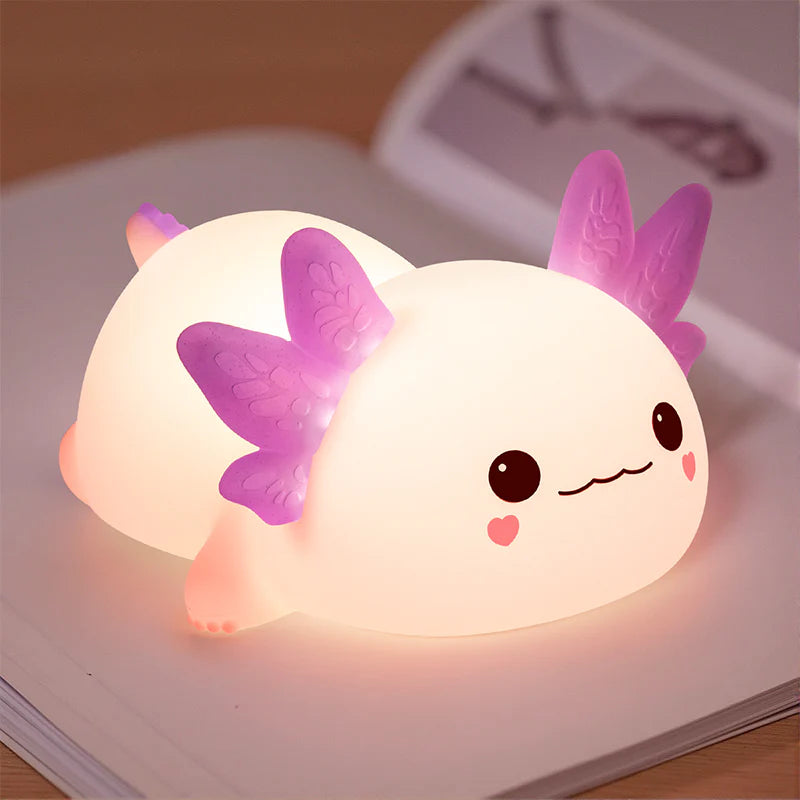 MeWaii® 2025 Exclusive Edition Squeezable Silicone Axolotl Nightlight - Ideal Present 🎁