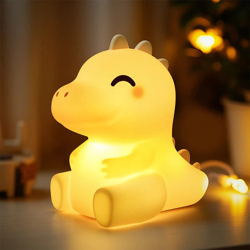 MeWaii® Soft Silicone Dinosaur LED Night Light - Ideal Gift for Children