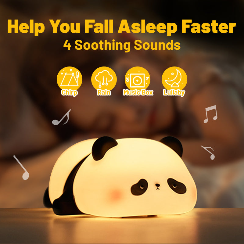 Huggwaii Cute Panda Night Light LED Squishy Tap Lamp Best Gift for Baby and Girl