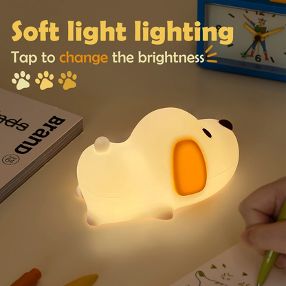 Puppy Silicone Squishy Night Light Gift Cute Droopy Ears and Cozy for Decor Perfect Gift