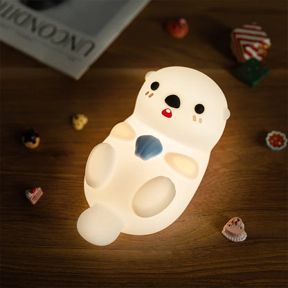 MeWaii® Limited Edition Squeezable Otter Night Light - Tap Control Lamp, Perfect Gift for Kids