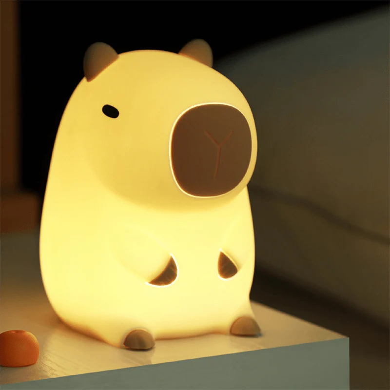 MeWaii® Exclusive💓 Rosy Capybara Soft Night Lamp - Ideal Present for Children and Girls
