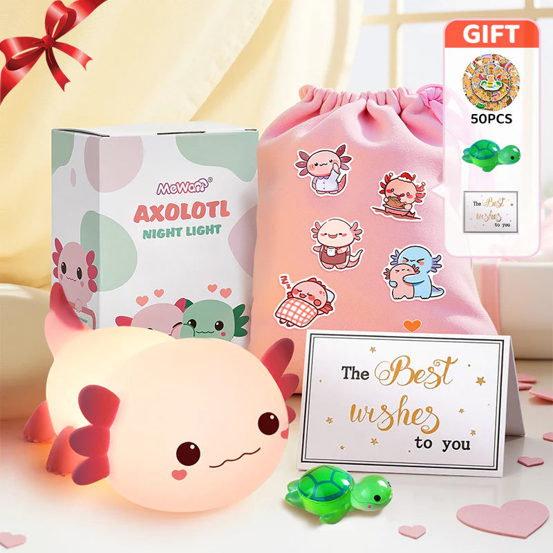 MeWaii® Adorable Soft Axolotl LED Lamp - Ideal Present 🎁