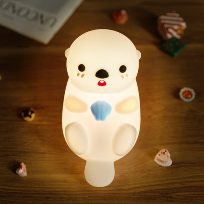 MeWaii® Limited Edition Squeezable Otter Night Light - Tap Control Lamp, Perfect Gift for Kids
