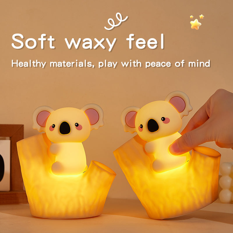 Huggwaii Mini Koala on Tree Branch Silicone Squishy Night Light Cute Perfect Gift