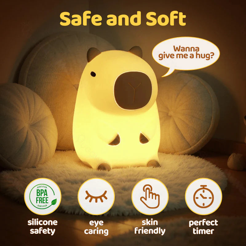 MeWaii® Soft Capybara Nightlight - Ideal Present 🎁