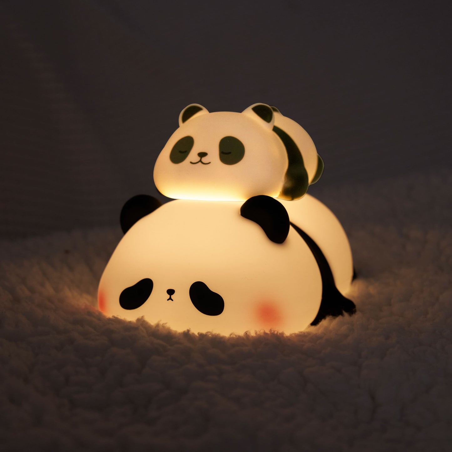 Huggwaii Cute Panda Night Light LED Squishy Tap Lamp Best Gift for Baby and Girl