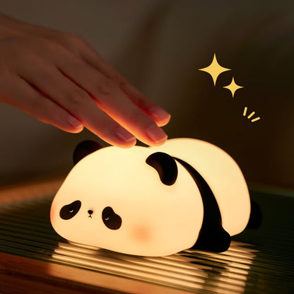 Huggwaii Cute Panda Night Light LED Squishy Tap Lamp Best Gift for Baby and Girl