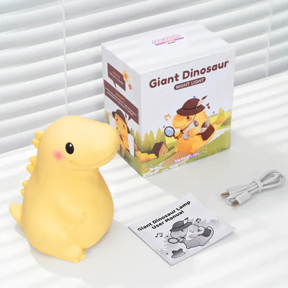 MeWaii® Soft Silicone Dinosaur LED Night Light - Ideal Gift for Children