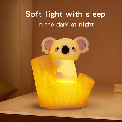 Huggwaii Mini Koala on Tree Branch Silicone Squishy Night Light Cute Perfect Gift