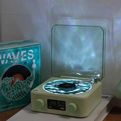 Premium Waves Retro Bluetooth Vinyl Record Player Light 🎁