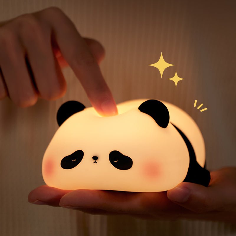 Huggwaii Cute Panda Night Light LED Squishy Tap Lamp Best Gift for Baby and Girl