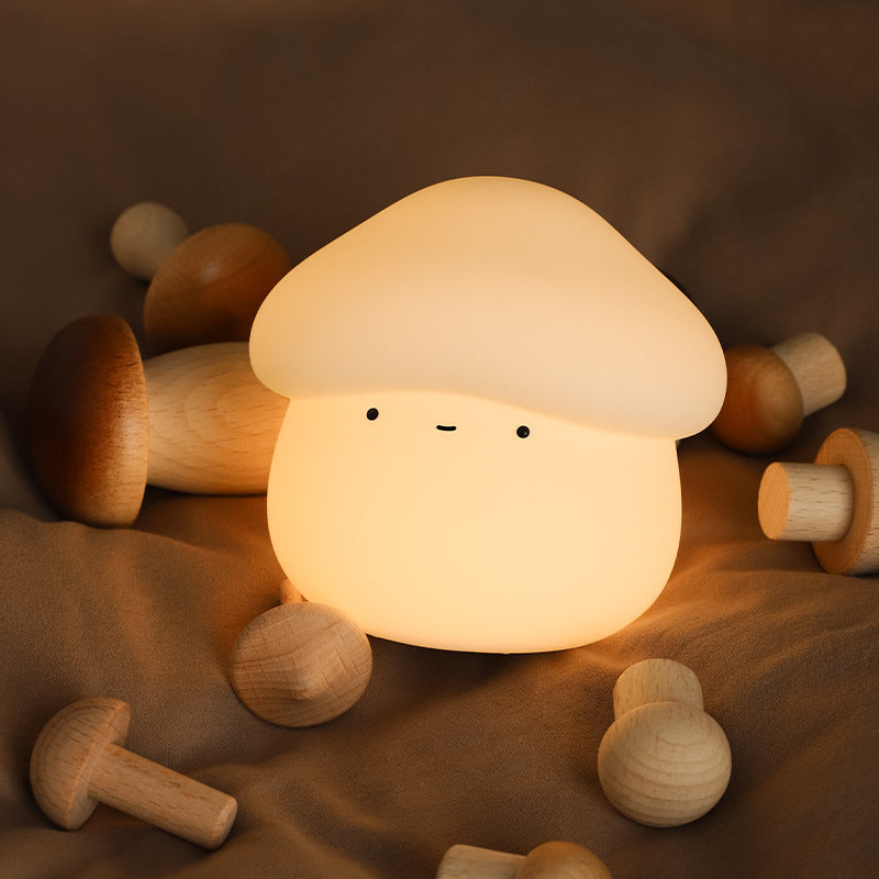 Huggwaii Mushroom LED Squishy Tap Tap Night Light Lamp